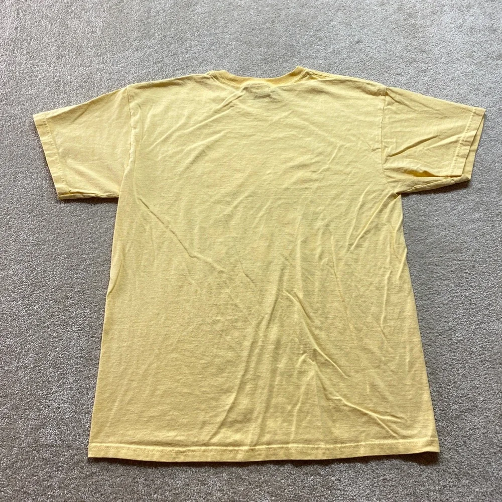 Gildan Ultra Cotton Twin Peaks Bible Camp‎ Shirt Kids Medium Yellow Graphic Tee